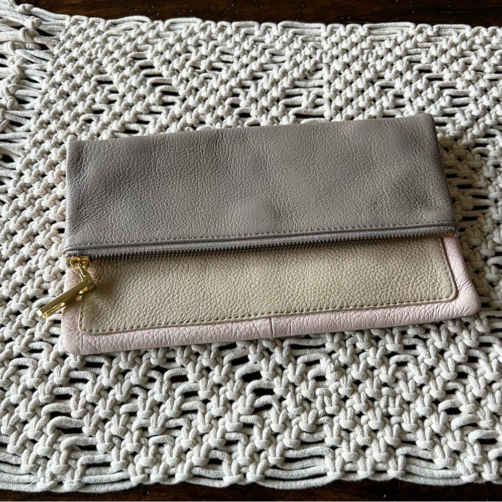 Gap Genuine Leather Clutch Purse Handbag